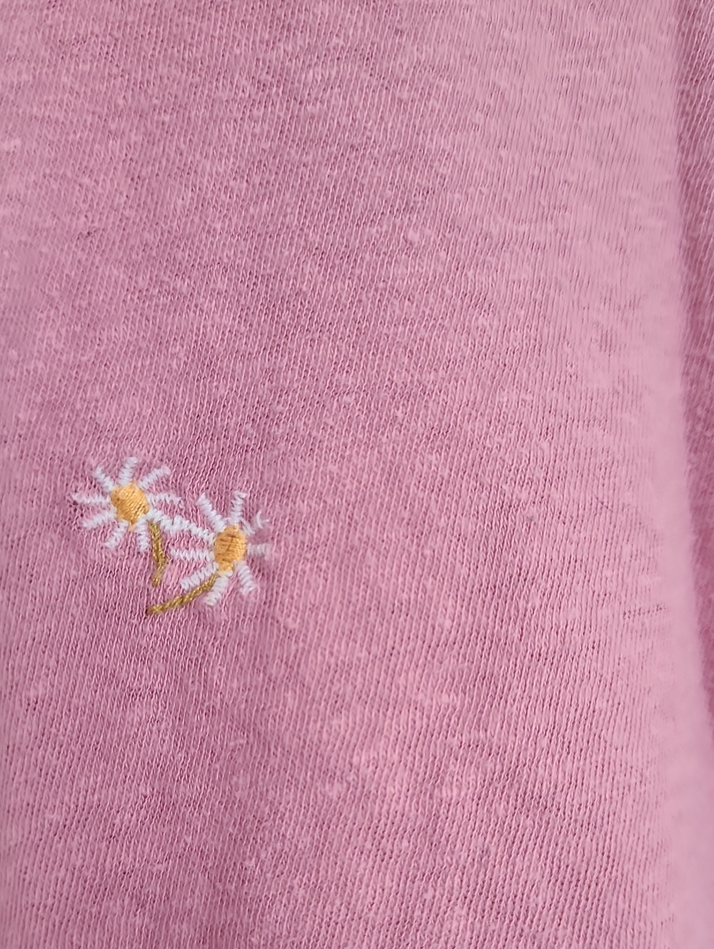 Madewell Rose Pink Daisy Short Tee - Picture 2 of 5